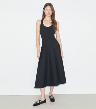 Vestido sin mangas de viscosa