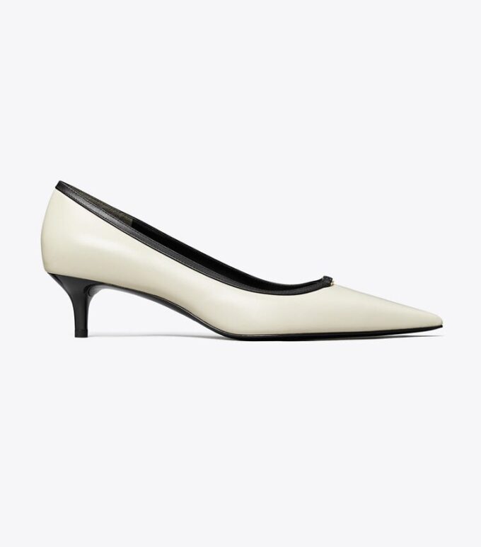 Zapatos de tacón bajo con doble hebilla Double T