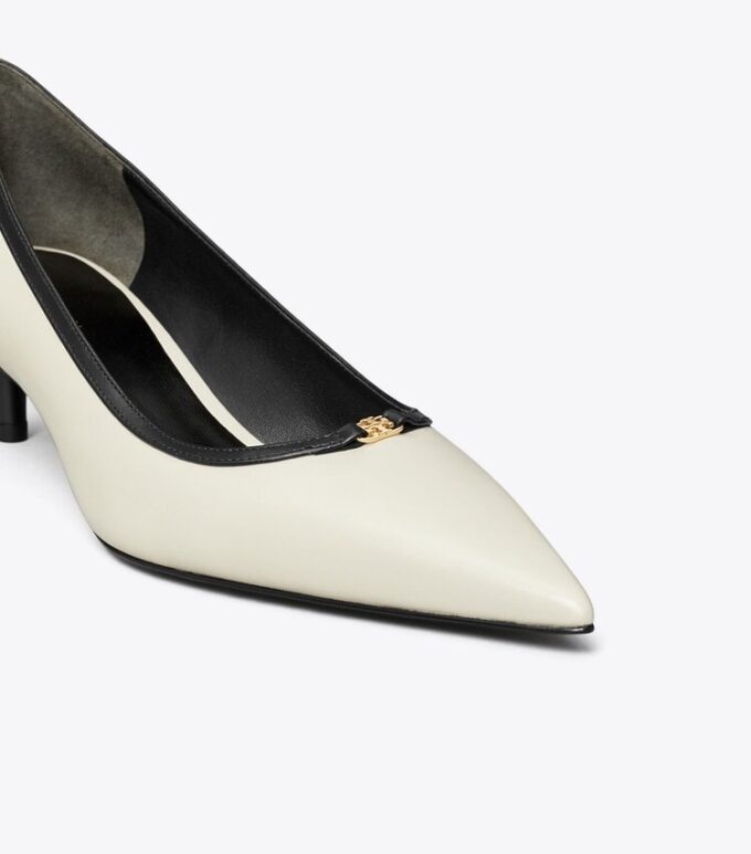 Zapatos de tacón bajo con doble hebilla Double T