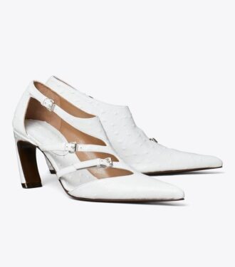 Zapatos de tacón con múltiples hebillas