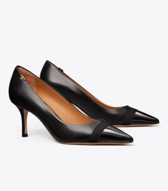 Zapatos de tacón con puntera de grogrén Penelope