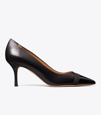 Zapatos de tacón con puntera de grogrén Penelope