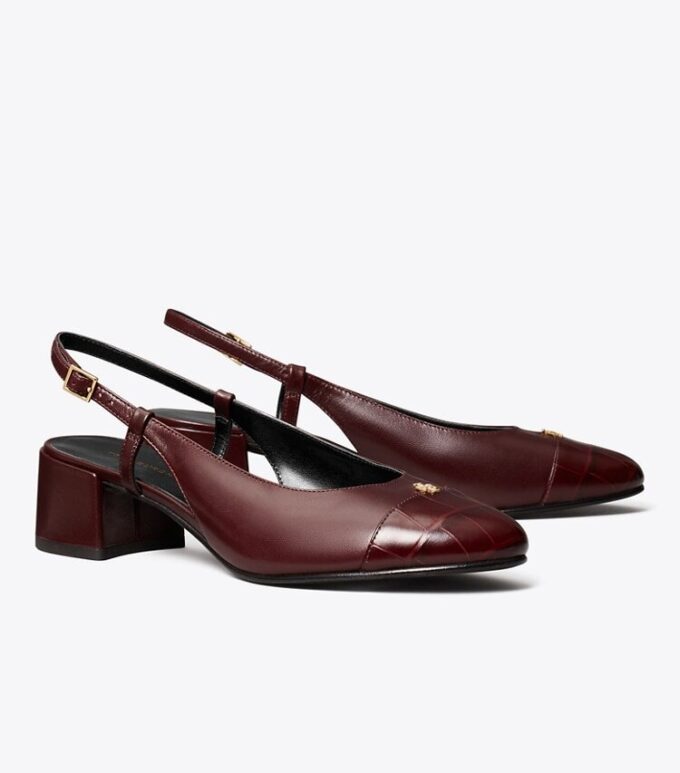 Zapatos de tacón con puntera y talón abierto Zapatos de tacón con puntera y talón abierto