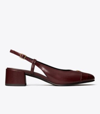 Zapatos de tacón con puntera y talón abierto