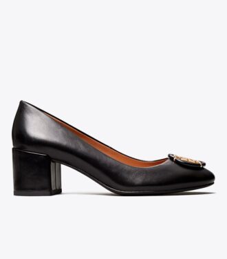 Zapatos de tacón con varios logotipos, ancho extendido