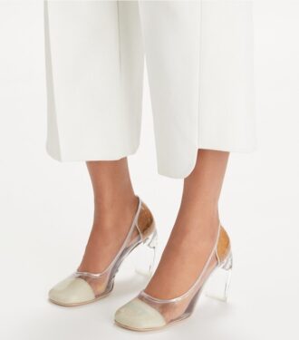 Zapatos de tacón transparentes