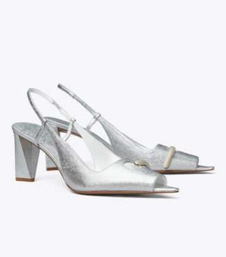 Zapatos destalonados con punta abierta
