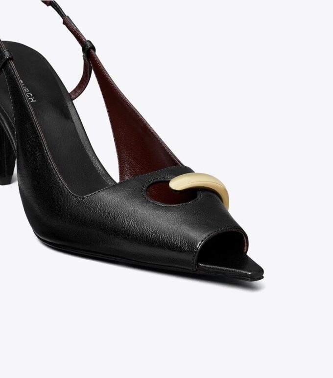 Zapatos destalonados con punta abierta Zapatos destalonados con punta abierta