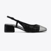 Zapatos destalonados con puntera y pavé Zapatos destalonados con puntera y pavé