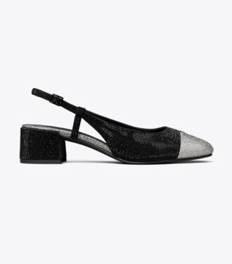 Zapatos destalonados con puntera y pavé