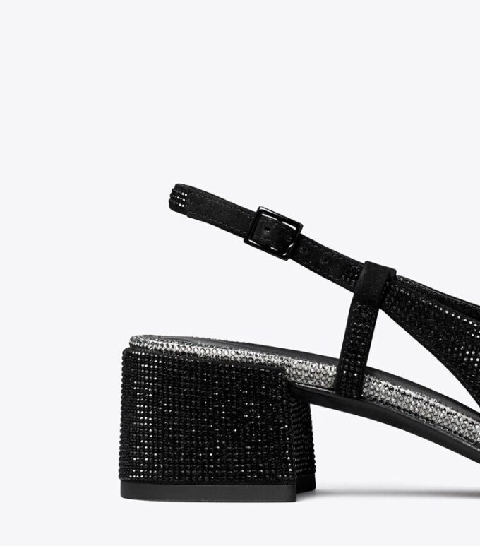 Zapatos destalonados con puntera y pavé Zapatos destalonados con puntera y pavé