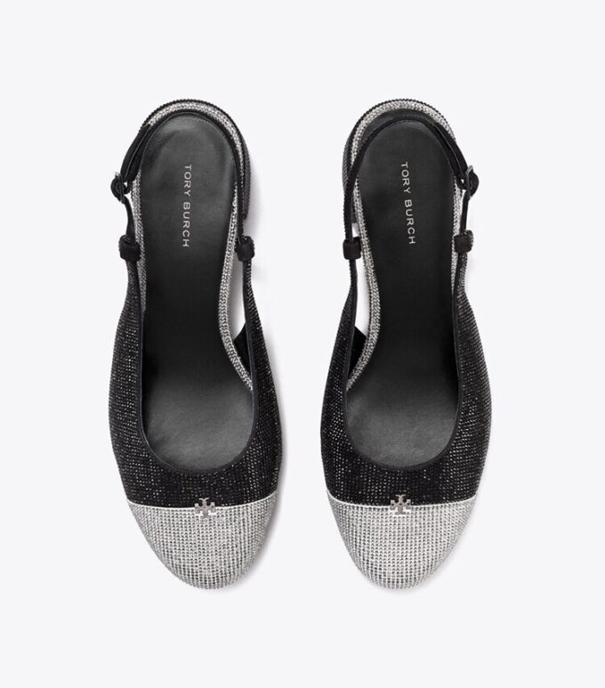 Zapatos destalonados con puntera y pavé Zapatos destalonados con puntera y pavé